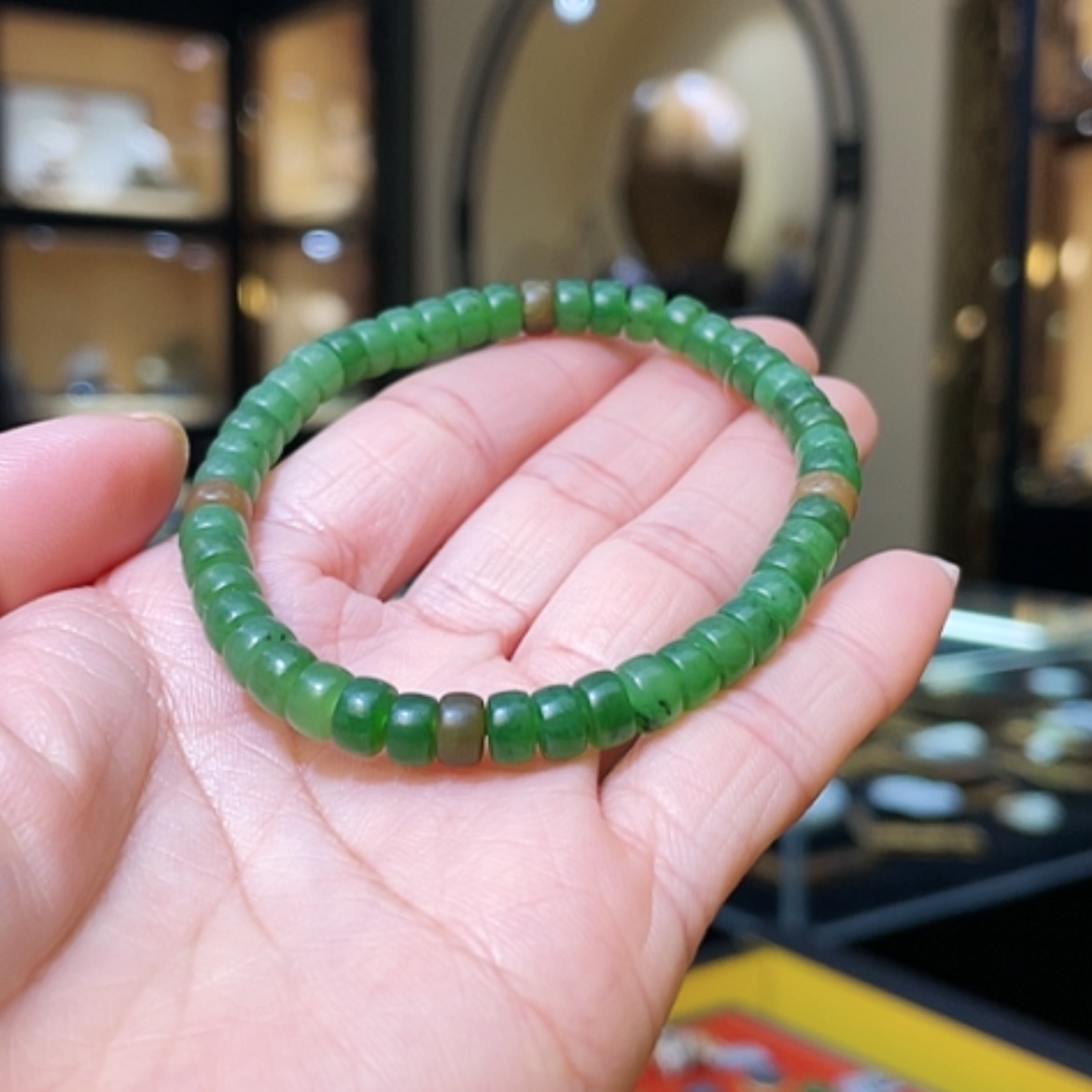 【闪购商品】和田玉手串未镶嵌直切6*4mm