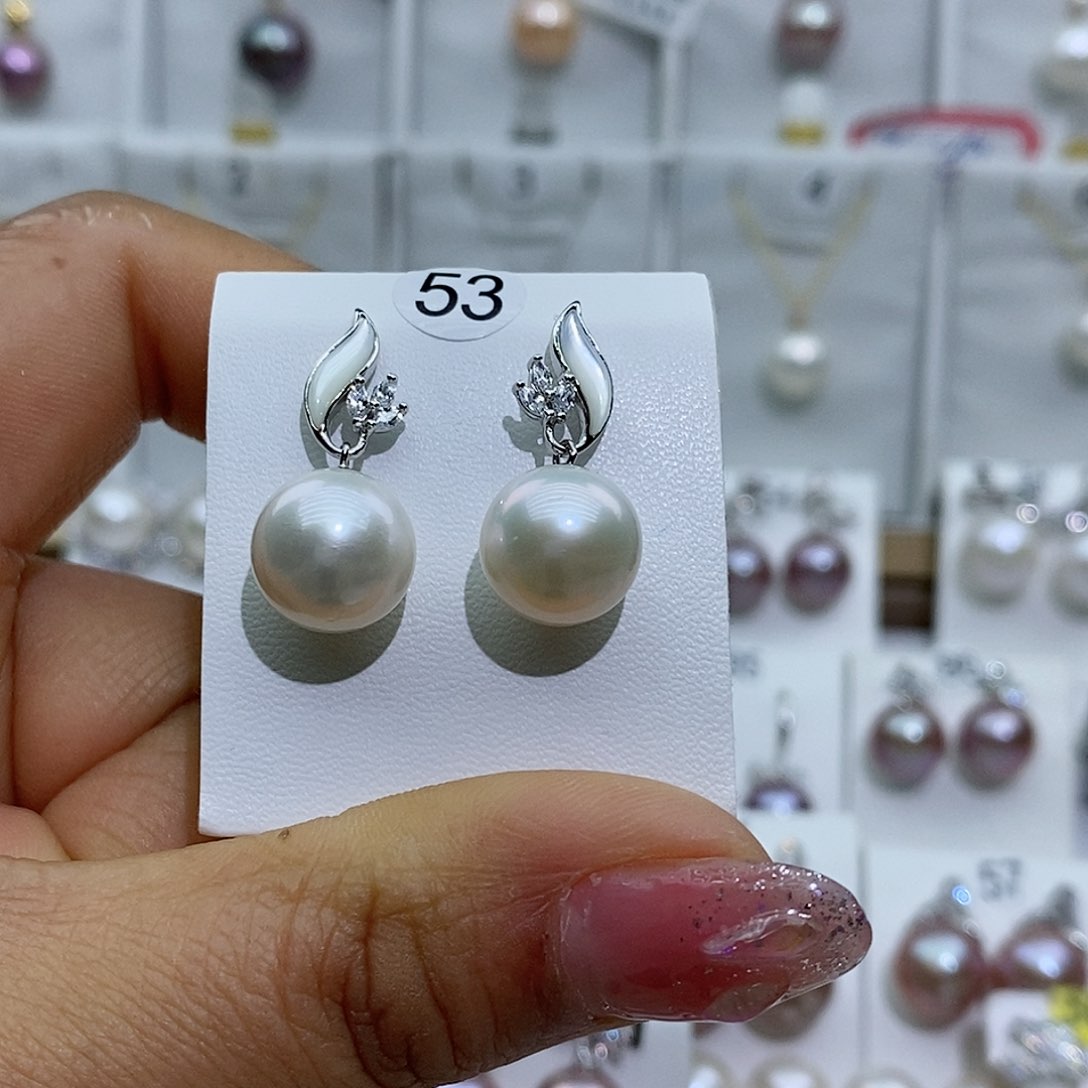 淡水珍珠吊坠(不含链)银S925镶嵌