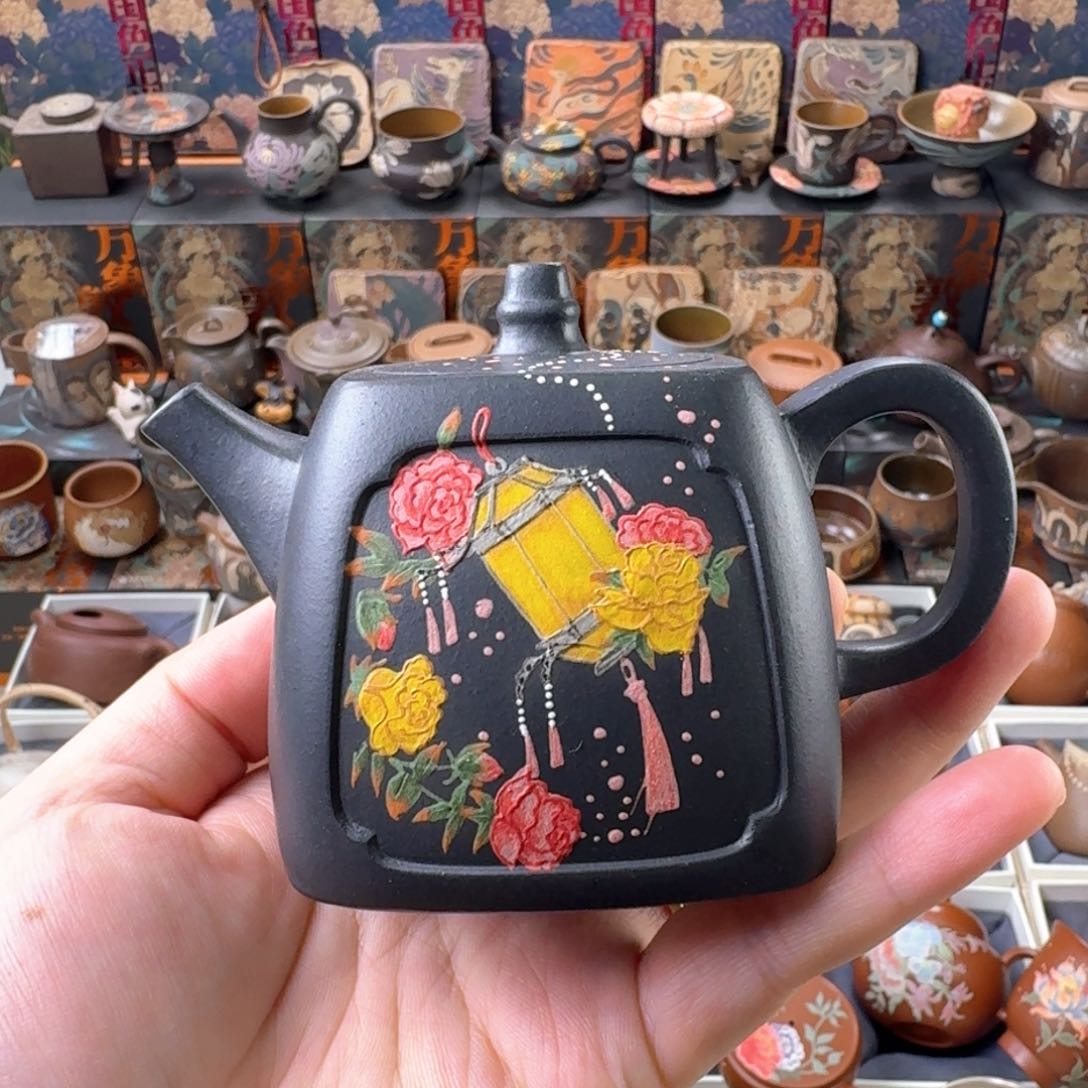 茶壶紫砂180ml云雾天青泥