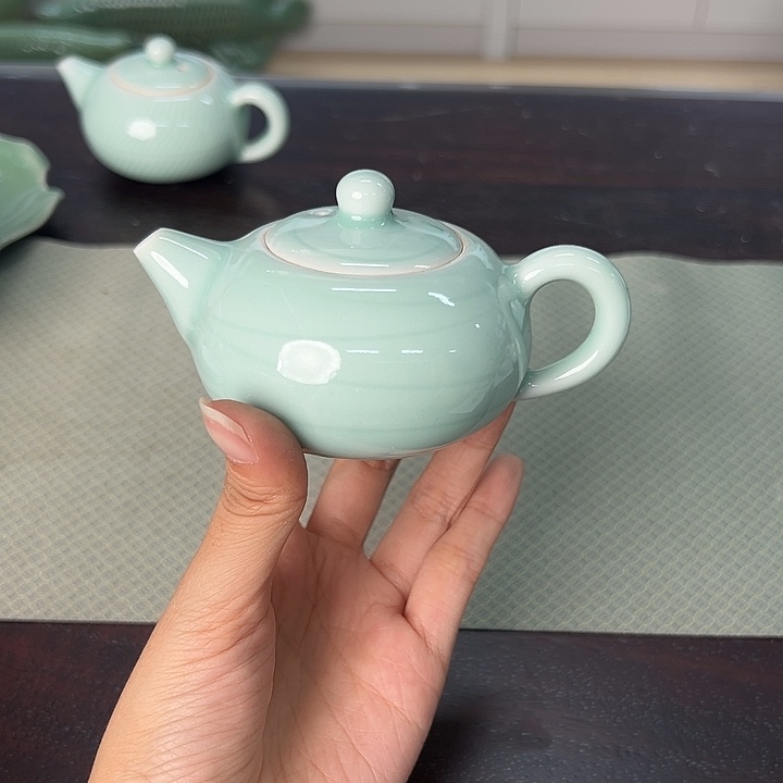 龙泉云间青瓷小米茶器