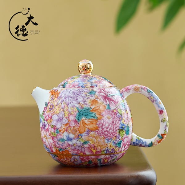 X745-珐琅彩万花龙蛋壶AX