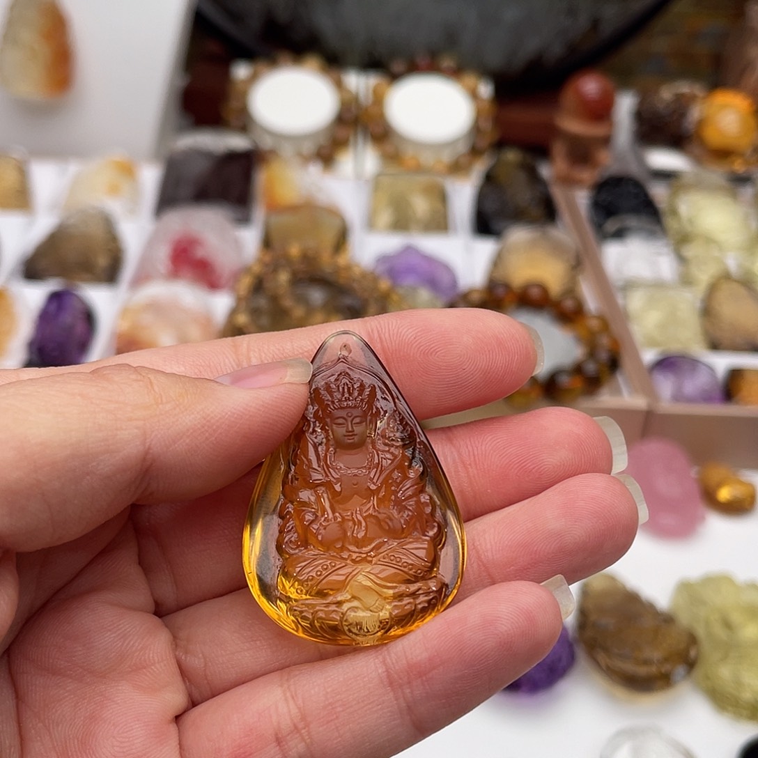 金***安水晶颈饰未镶嵌定制