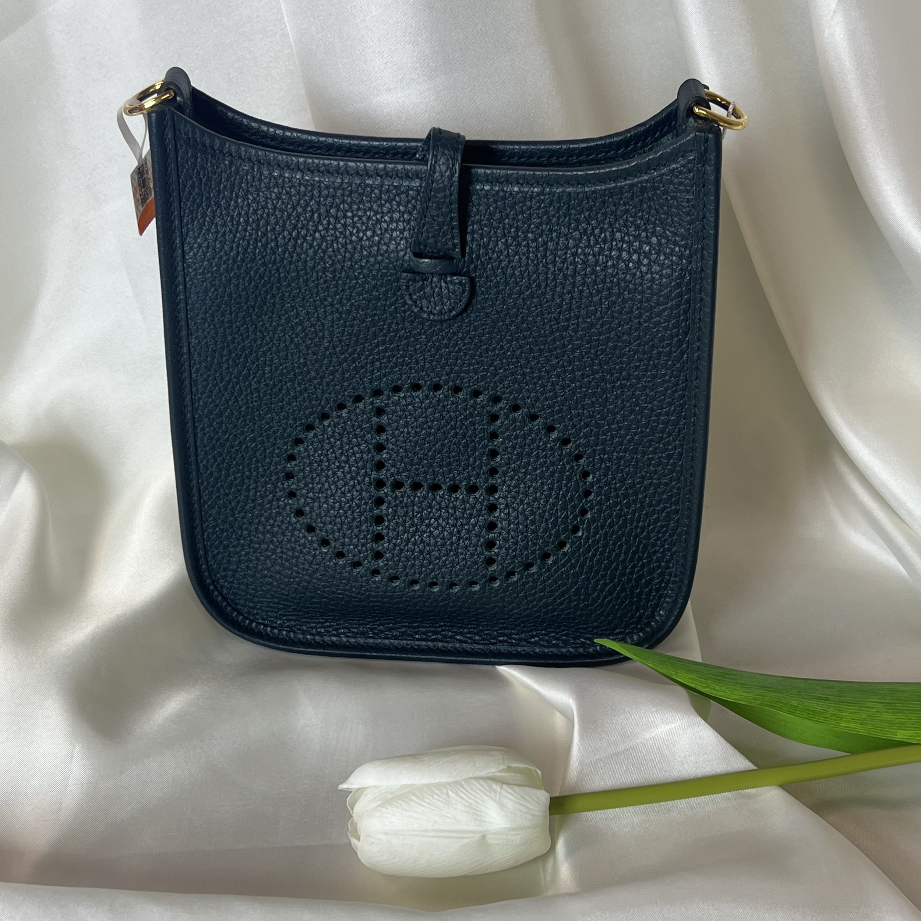 99新 Hermes/爱马仕 伊芙琳18松柏绿y刻手提包250407YDY7W01
