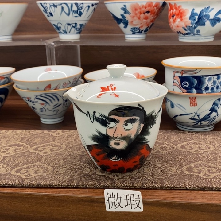 釉下老陶泥手工绘制