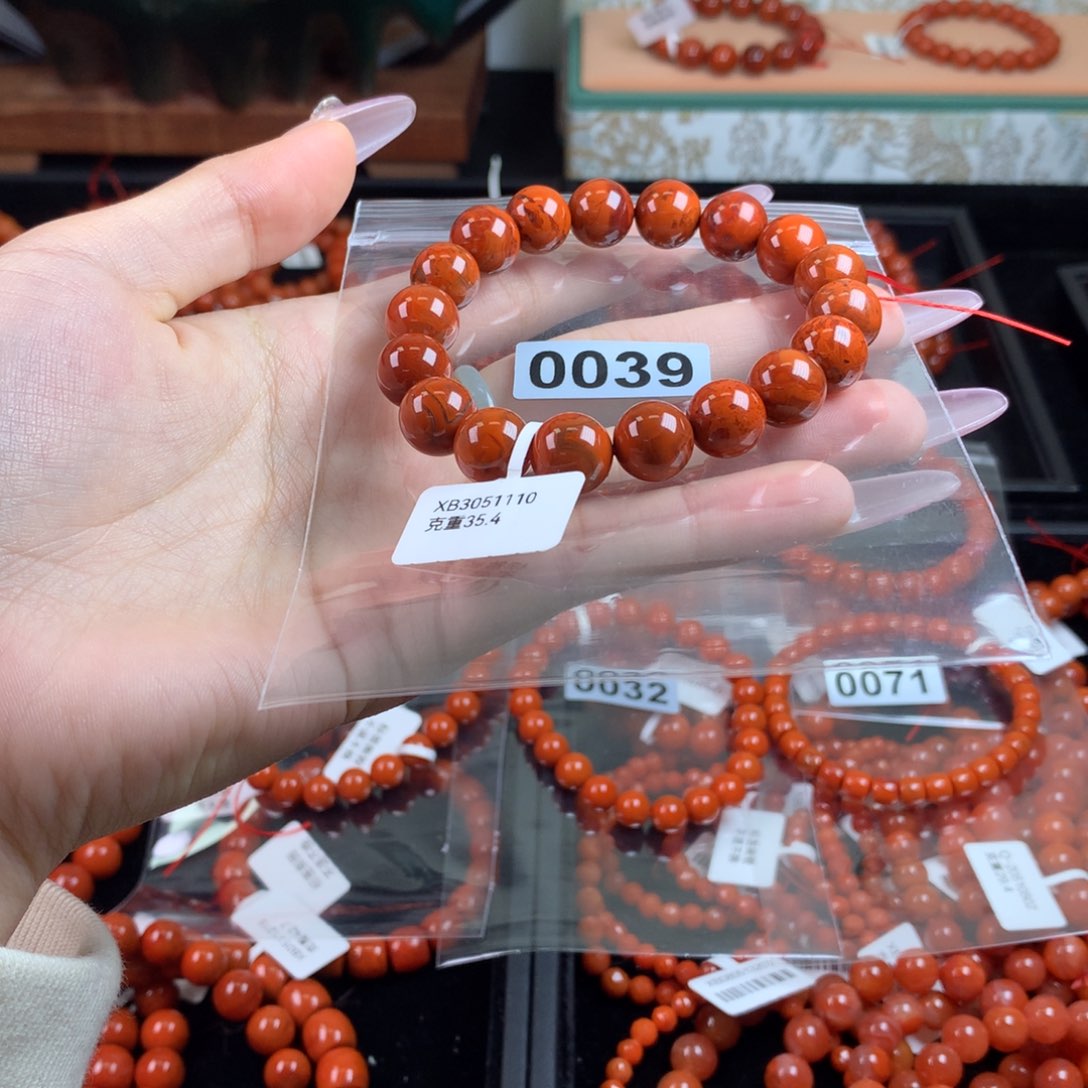 南红玛瑙手链未镶嵌0039
