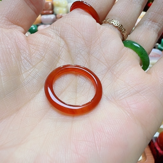 玛瑙/玉髓戒指未镶嵌用****0