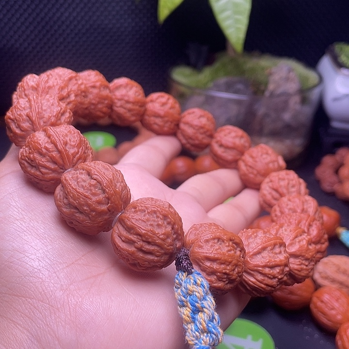 文玩核桃手串野生粗筋麻花23