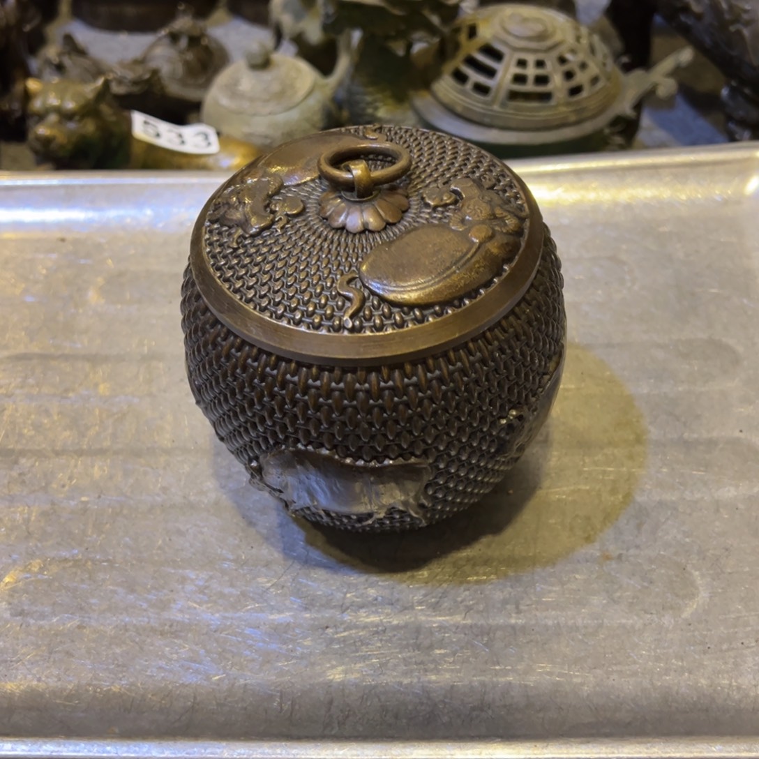 黄铜摆件，文房摆件