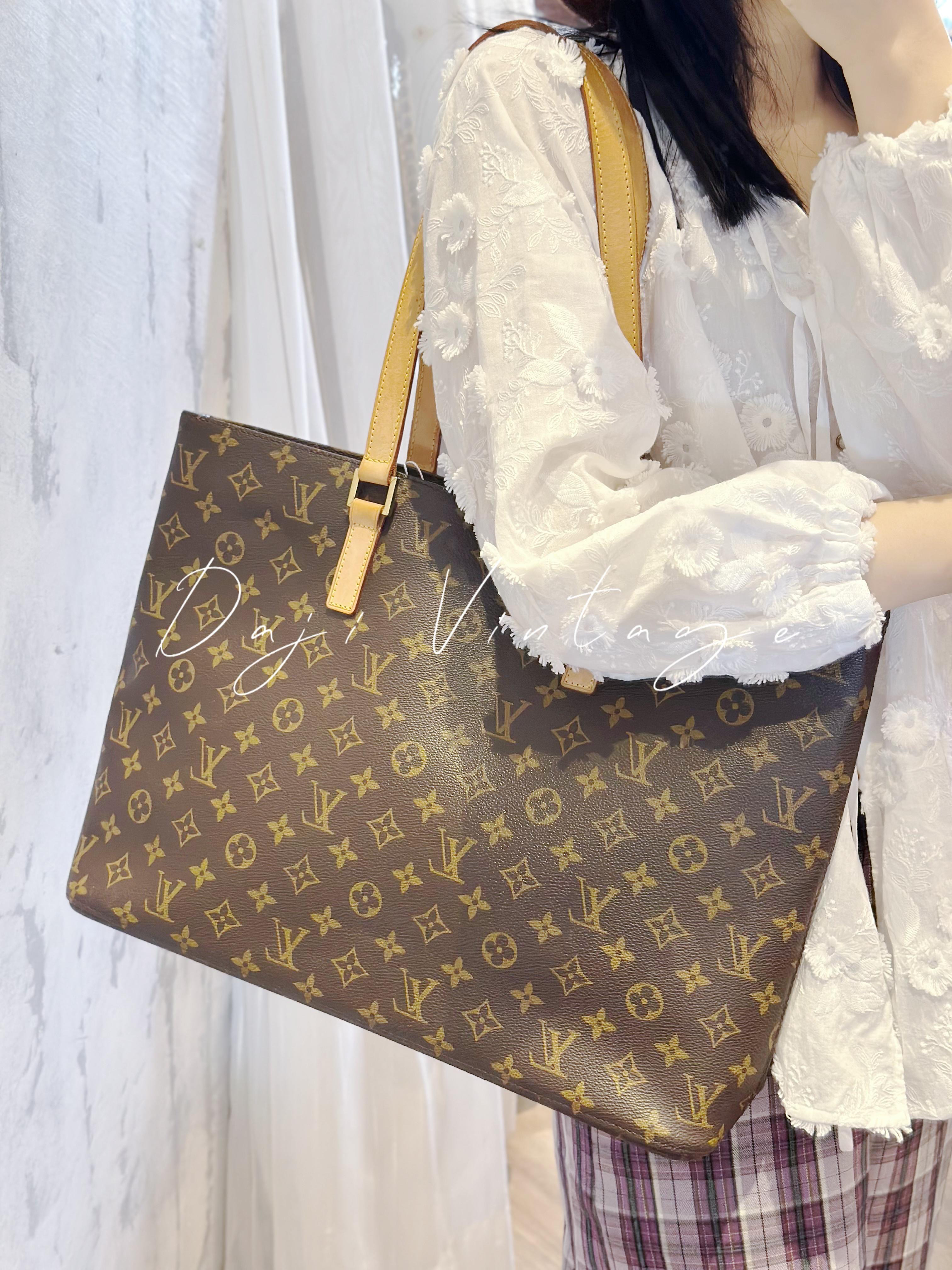 99新 LV 大吉中古/sh/Lv老花横版薇薇安单肩包