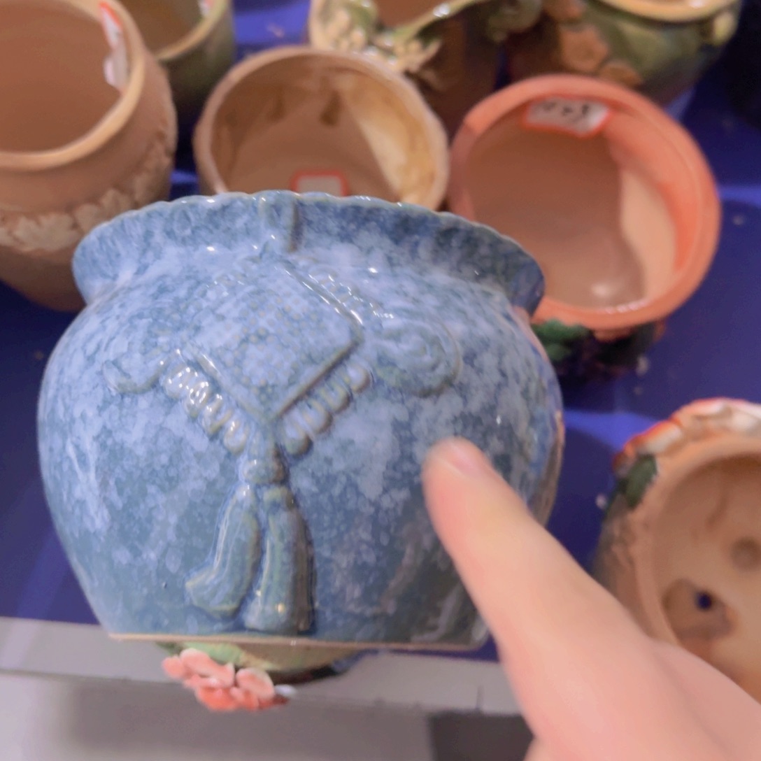 紫砂花盆粗陶盆醋