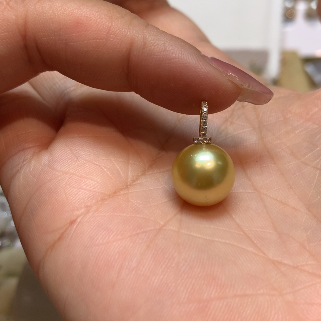 海水珍珠颈饰14K金镶嵌