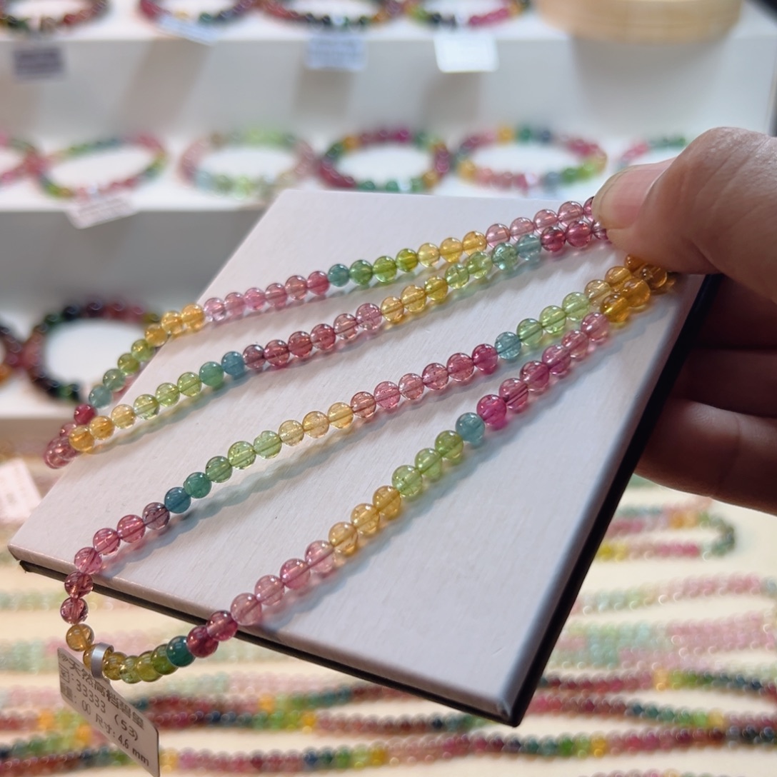 碧玺未镶嵌手链碧玺