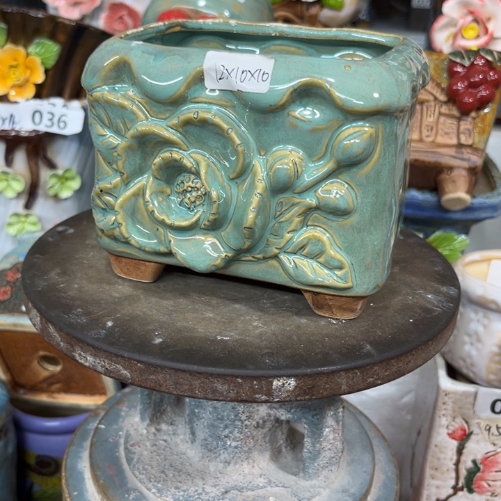 紫砂花盆粗陶材质多肉花盆