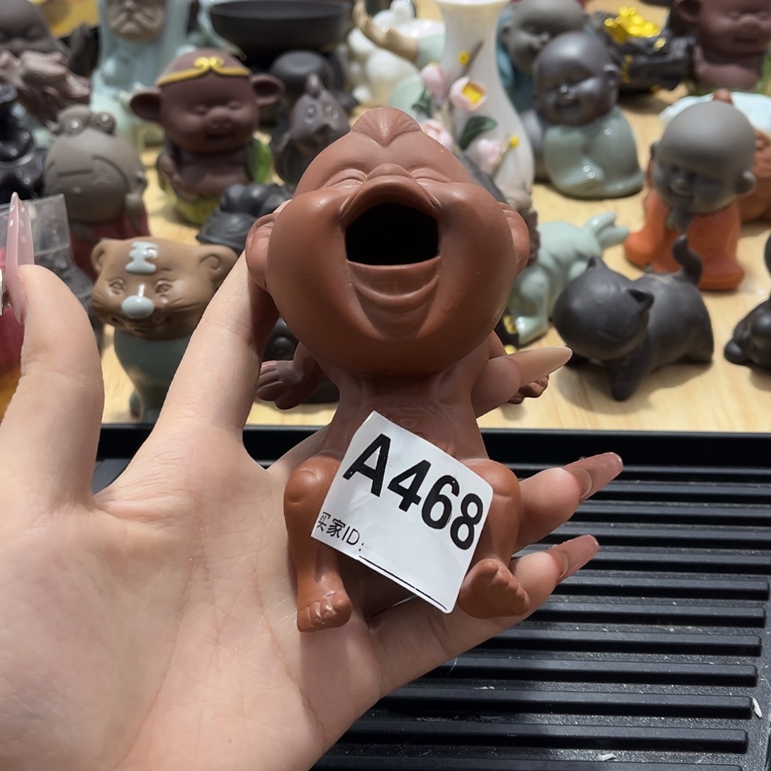 瓷片茶摆件工艺品摆件666