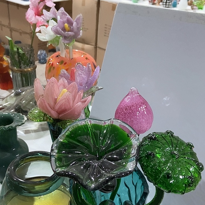 无铅玻璃琉璃花高45口9