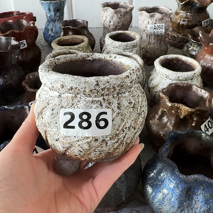 用***1内口6.5高9粗陶手工