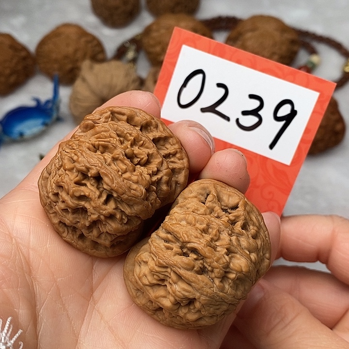 文玩核桃把件41全品狮虎兽 0239