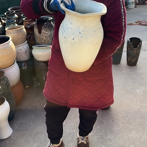 20口32高瑕疵盆子盆子 