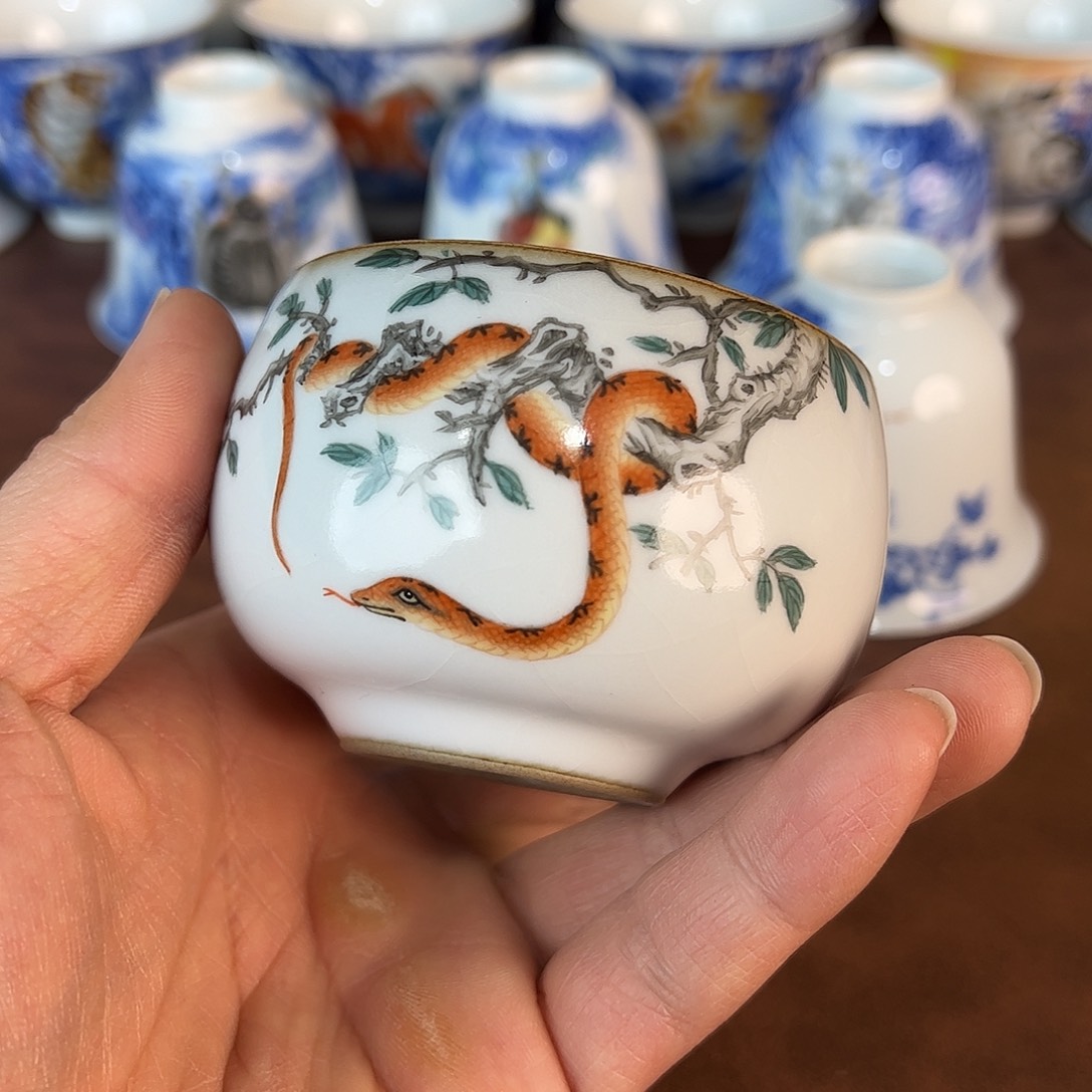 杯老****ᵂ景德镇全手工手绘陶瓷