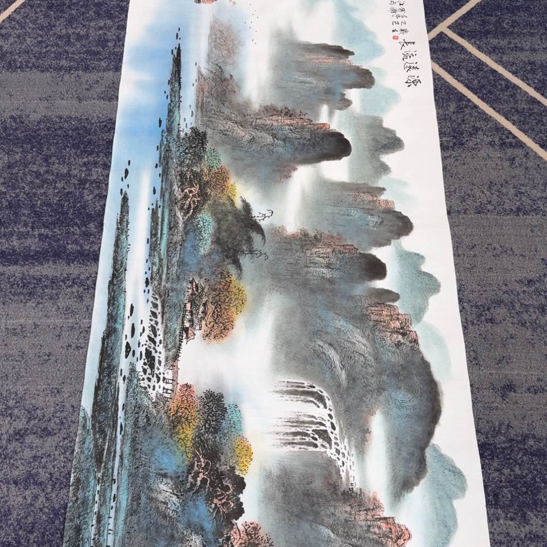 国画国画作品山水花鸟