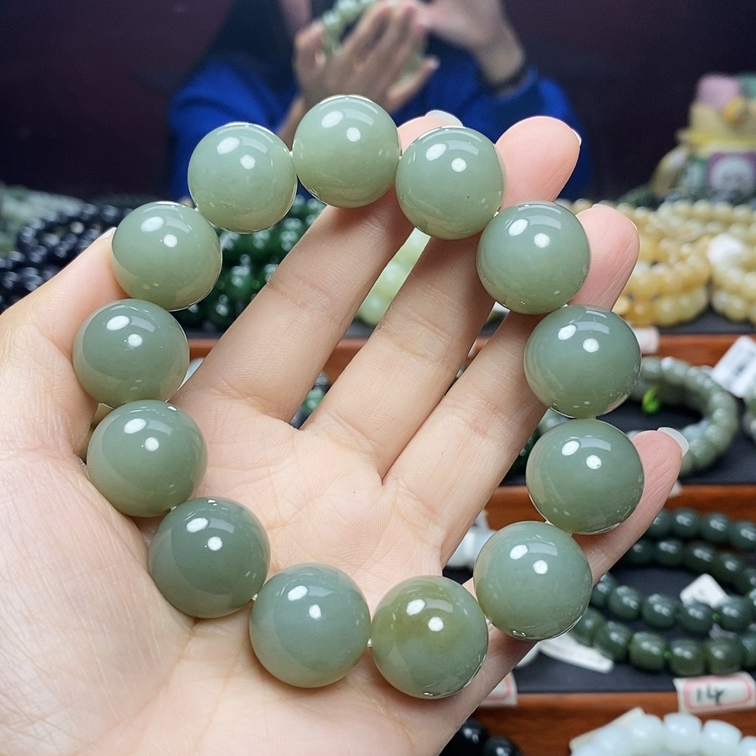 和田玉未镶嵌手链