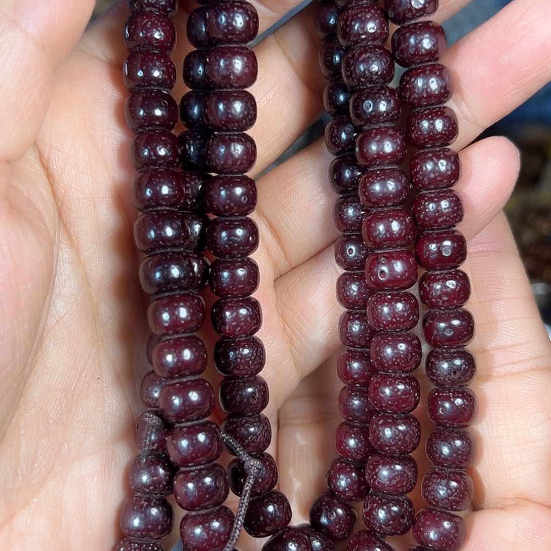 星月菩提手串星月菩提朱砂供