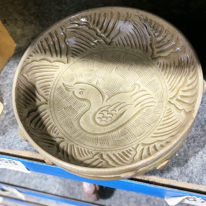 瓦当摆件摆件茶桌茶台陶瓷三**瓷