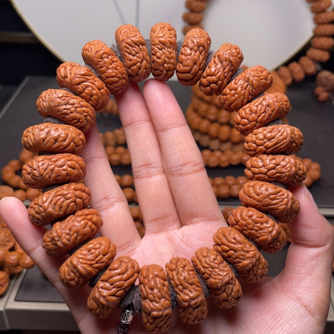 茶***吊坠桃核25尺寸麒麟纹