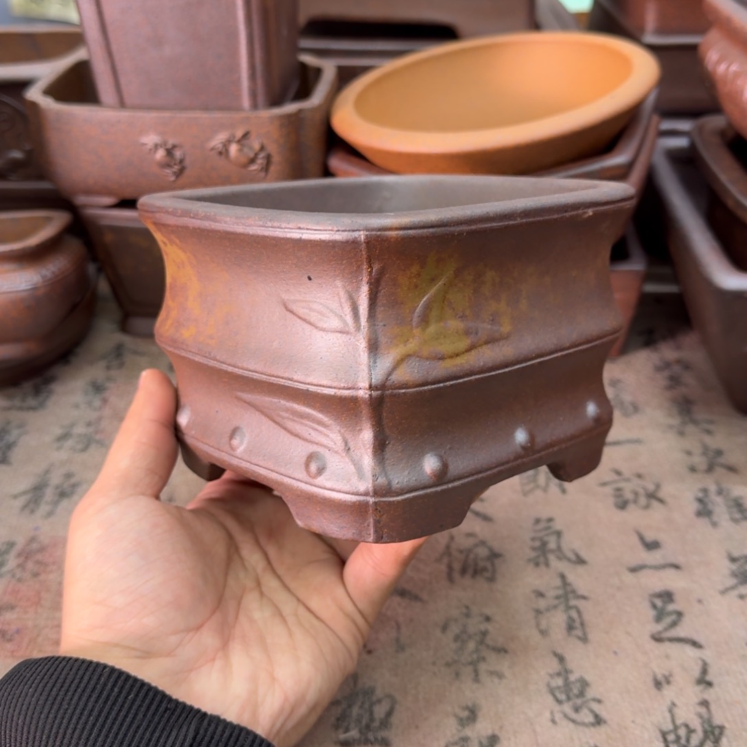 紫砂花盆15号宜兴紫砂正品12x8