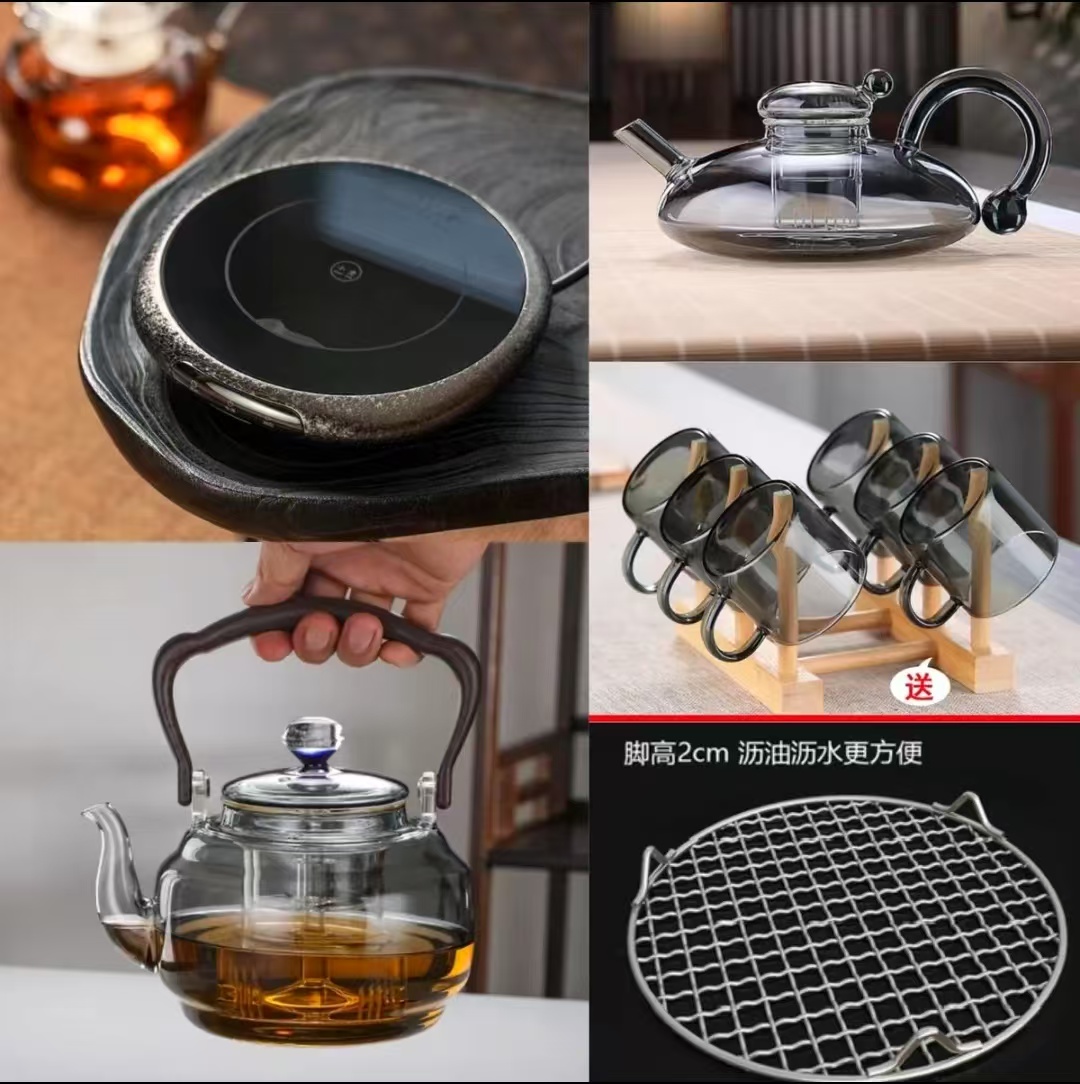 小坐（银白）超静音超薄保温智能电陶炉家用高端多功能蒸煮耐热小型