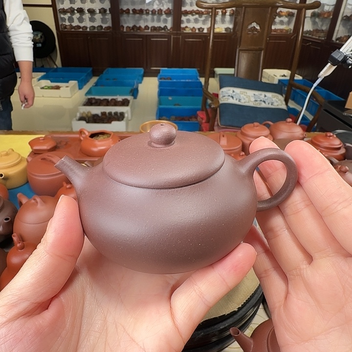 茶壶紫砂静乐紫泥