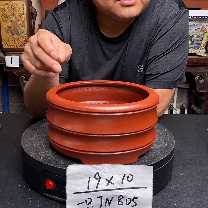 紫砂花盆货号一只JN805