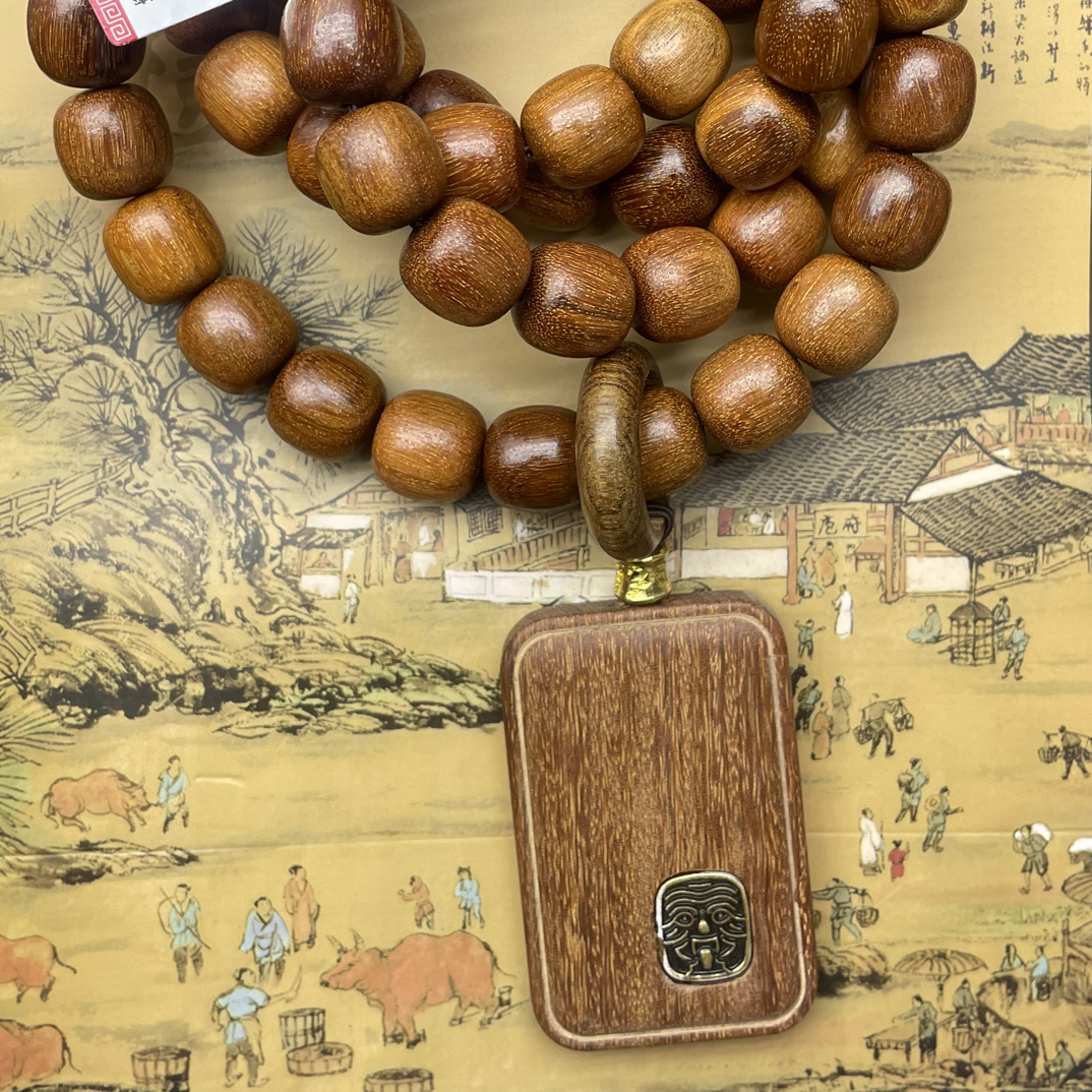 增香沉香木【渝木文玩】15mm吊坠A16