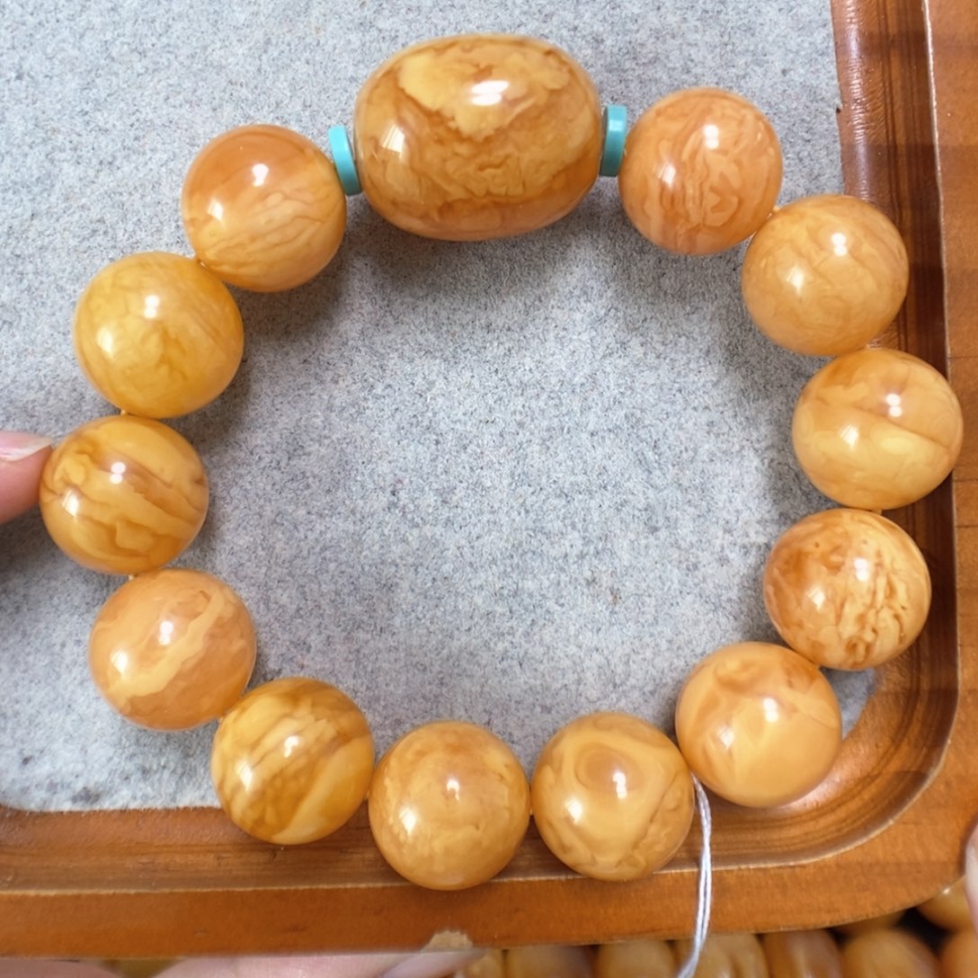 蜜蜡手串未镶嵌蜜蜡手串