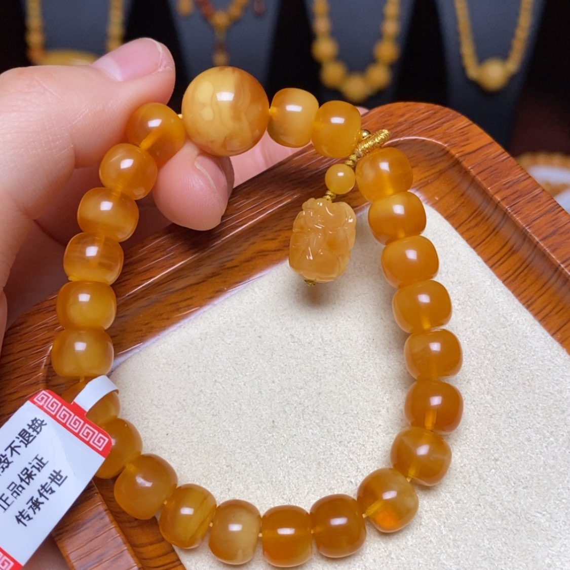 【闪购商品】蜜蜡手链未镶嵌手串