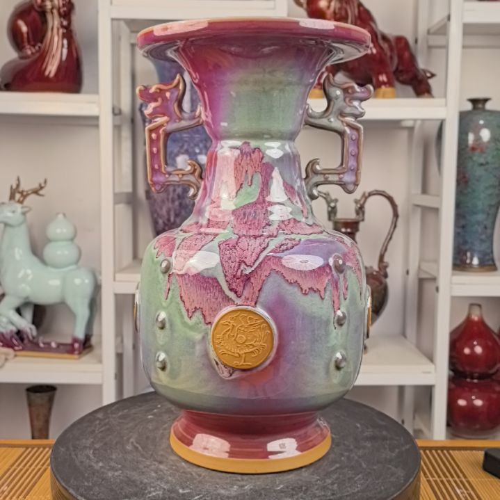 摆件钧瓷摆件神后镇钧瓷
