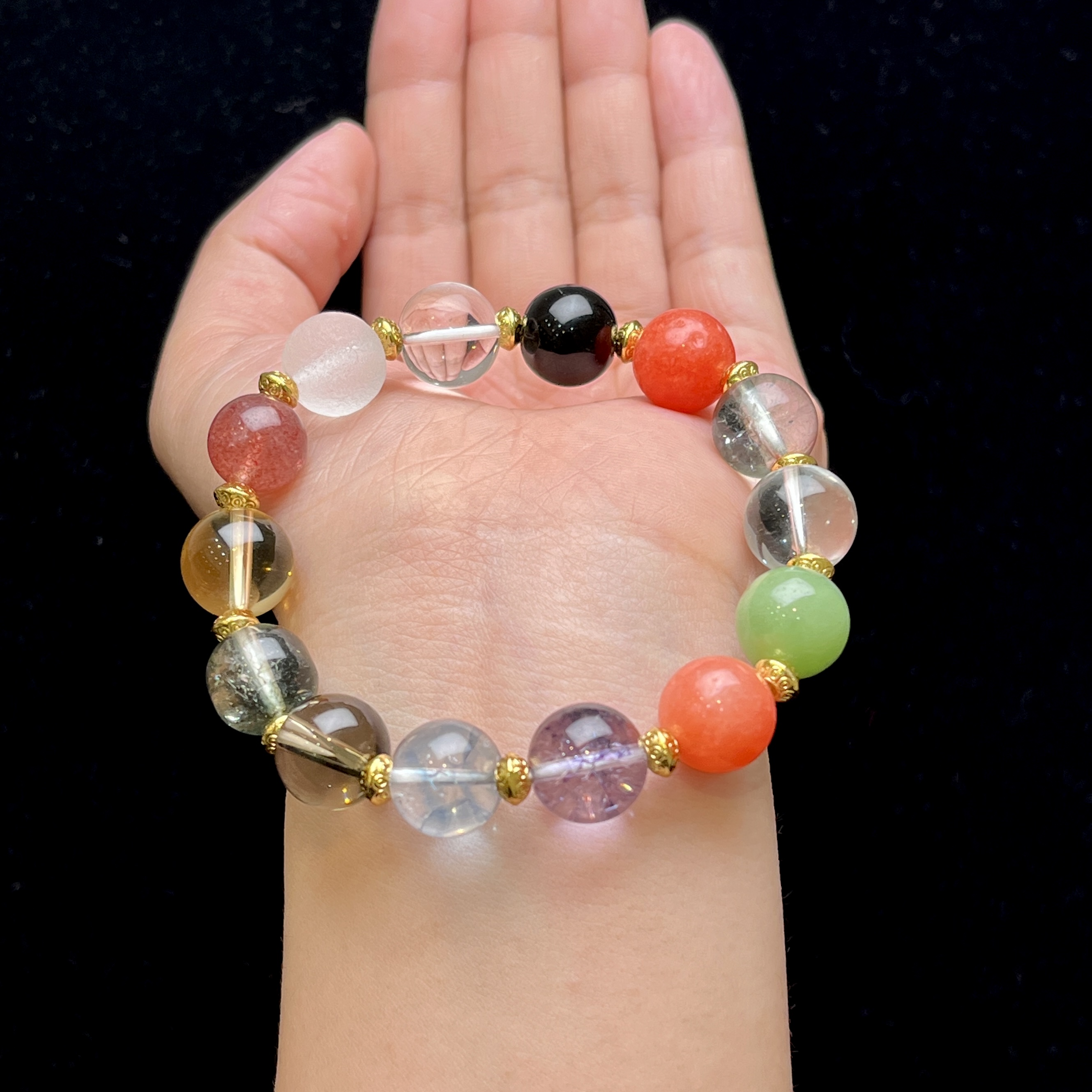 原创DIY水晶手串 E09-23