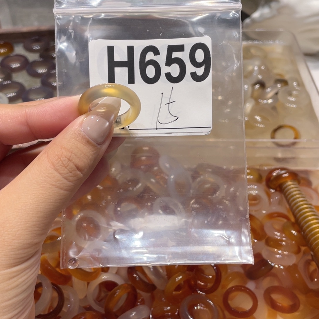 玛瑙/玉髓未镶嵌戒指659