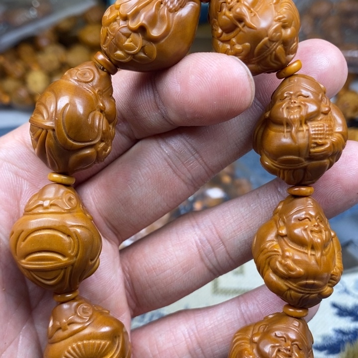 橄榄核手串/手链橄榄核雕工艺手串