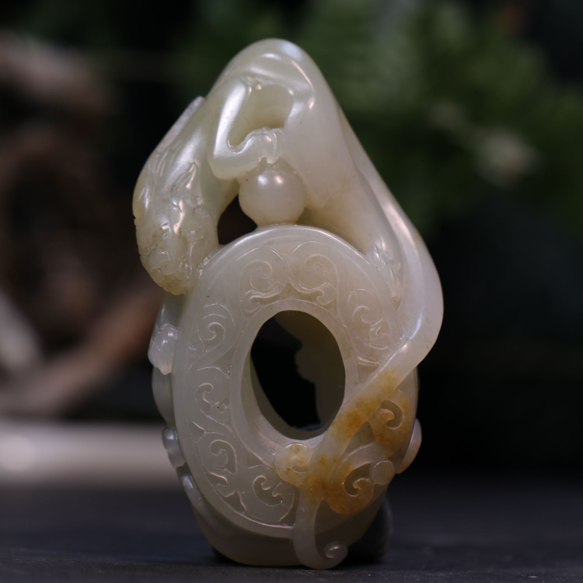 和田玉仿古件手把件