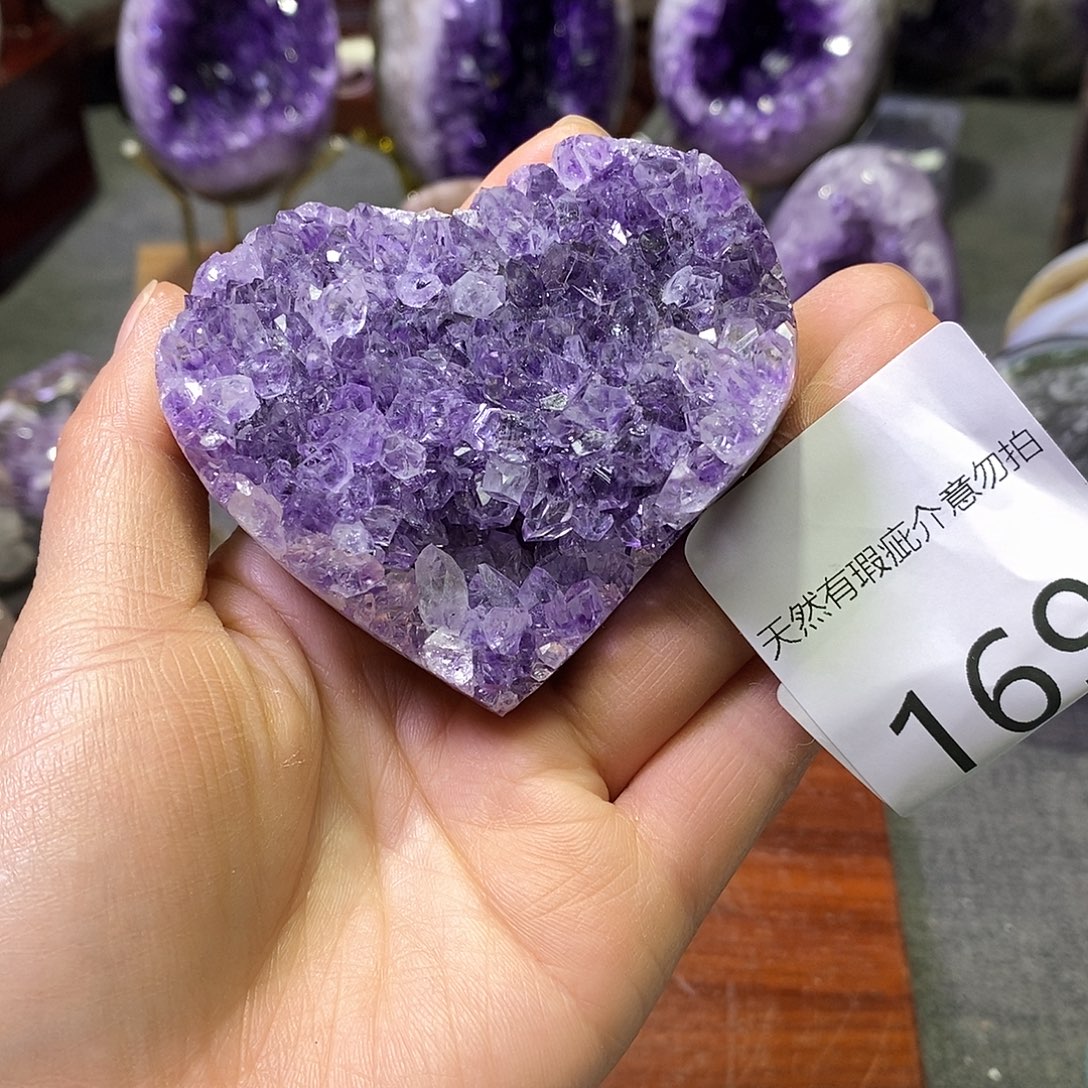 紫晶珠宝半成品未镶嵌