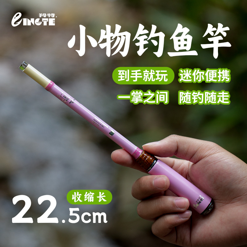 小物钓鱼竿马口户外露营短节溪流儿童手杆