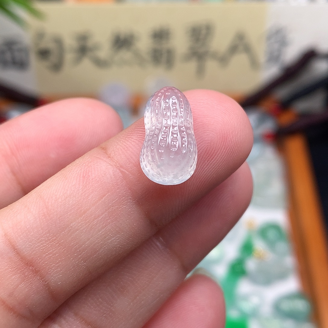 翡翠散珠缅甸天然A货翡翠冰种好事发生