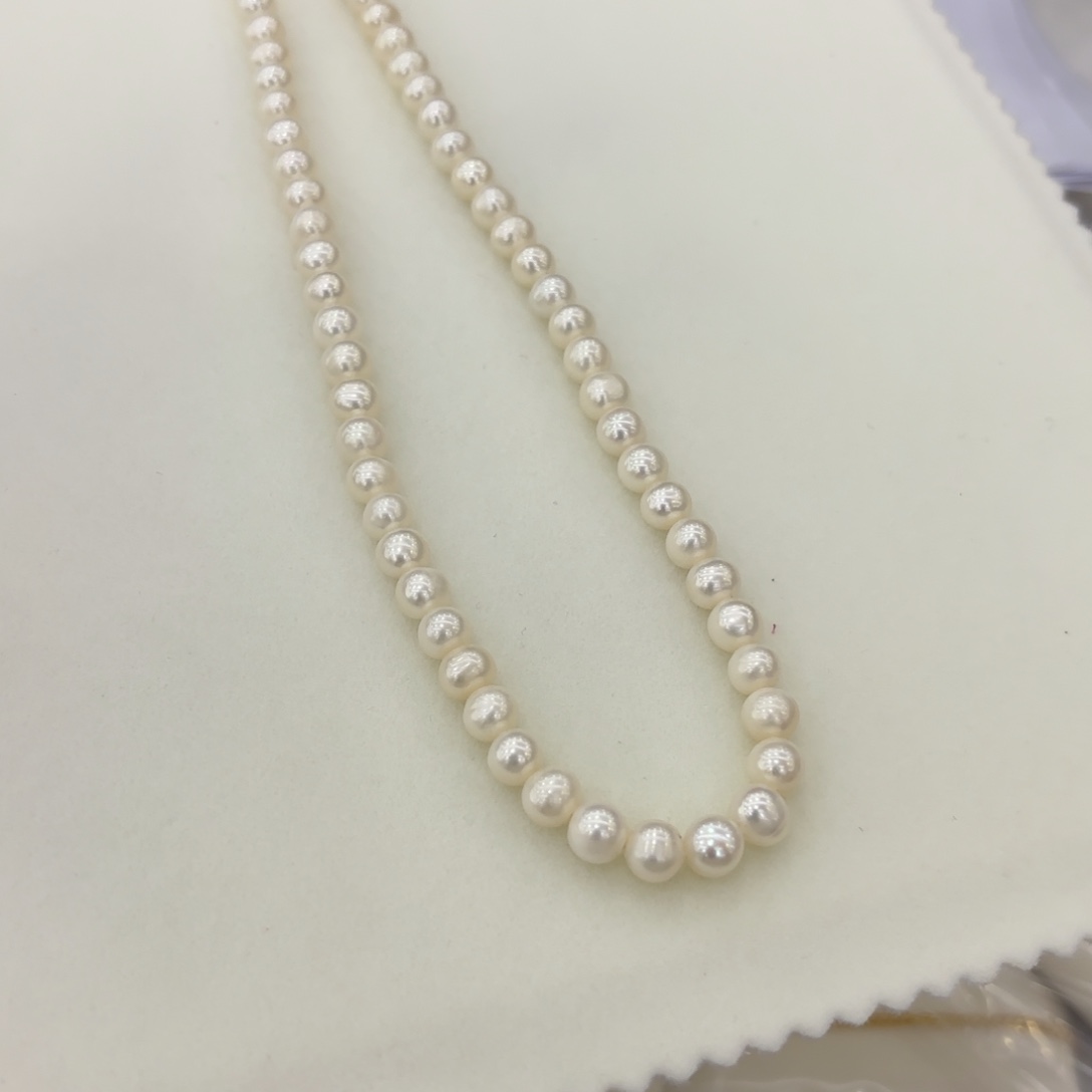 淡水珍珠颈饰银S925镶嵌501