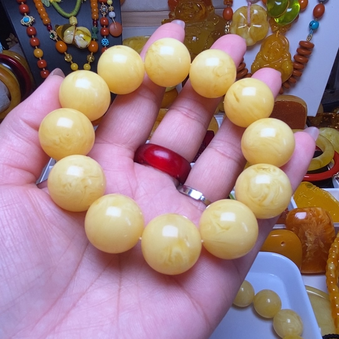 精品白花手链2.0尺寸