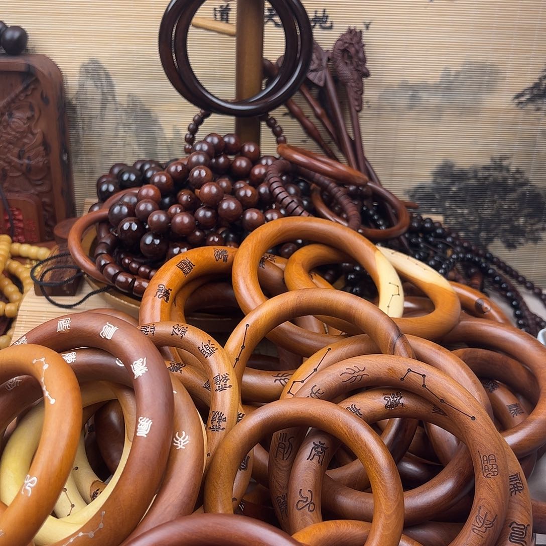 明****7.0内径枣木老料乾坤圈高货