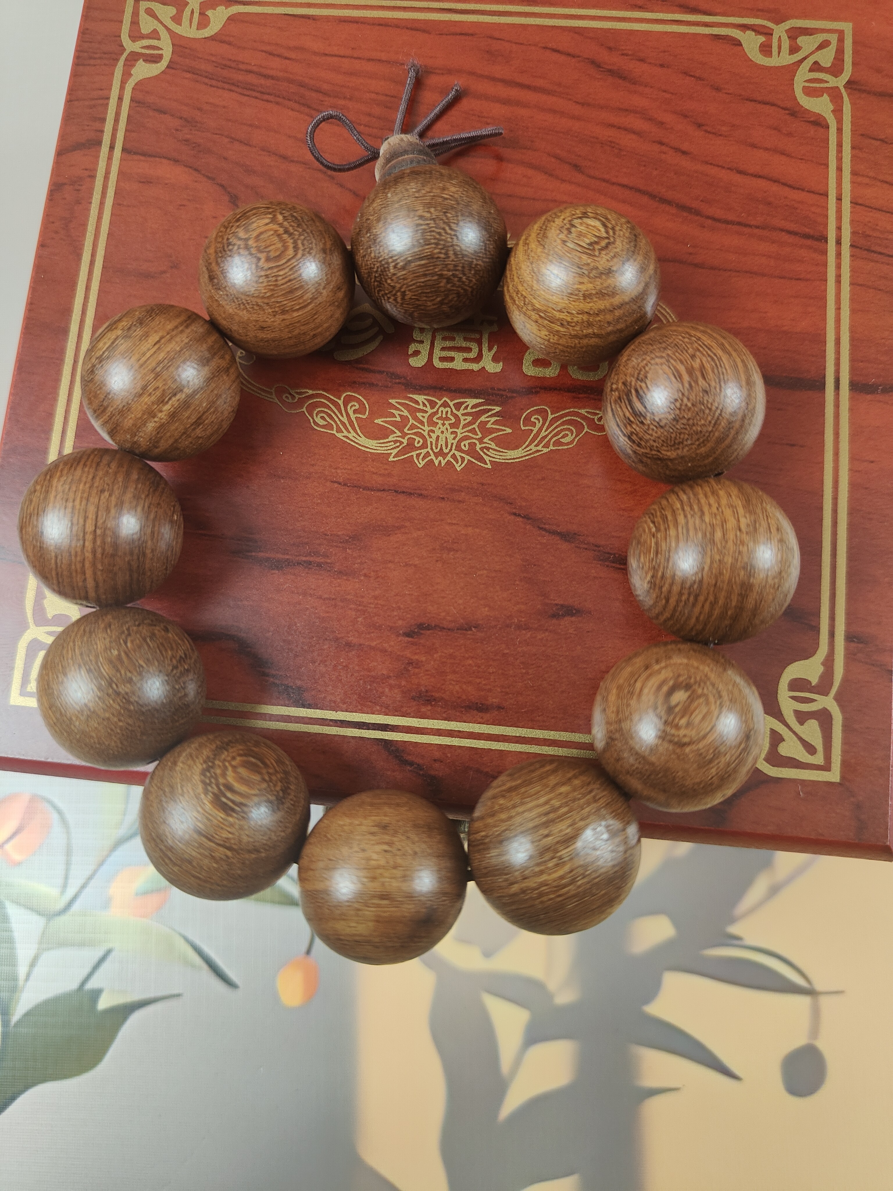 金丝檀精选手串－无礼盒－32922