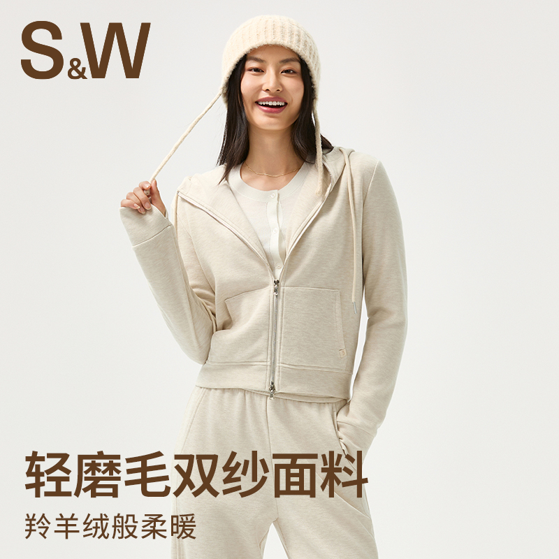 SW运动连帽户外休闲秋冬时尚女显瘦套装 1443+6389