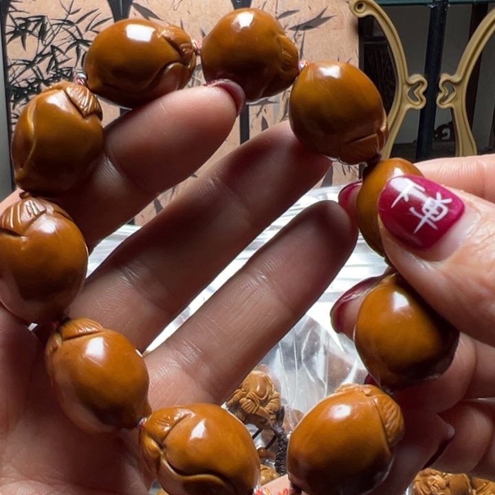 手串/手链橄榄核你**大手工桃子