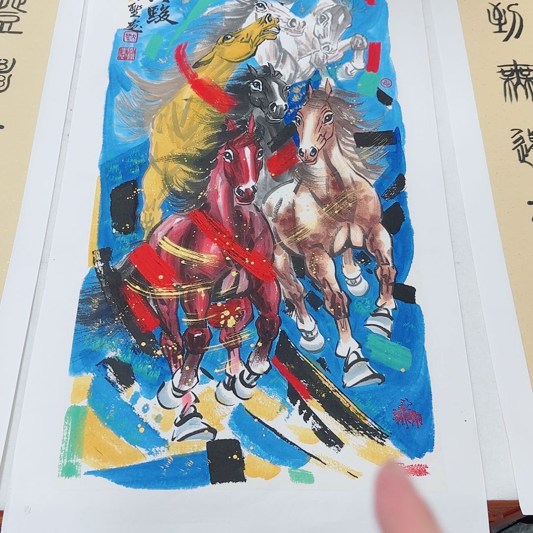 国画艺术家的作品